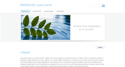 Desktop Screenshot of meditacionparasanar.org